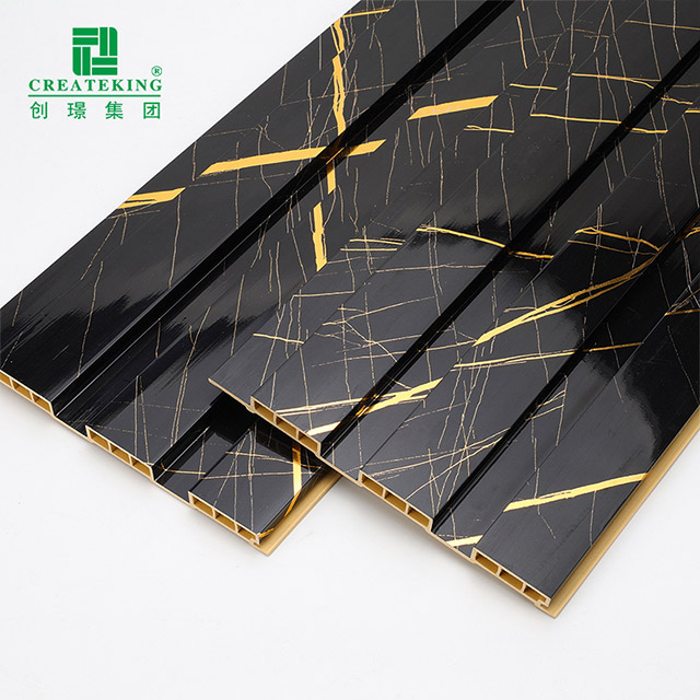 Panel Dinding Bergalur PVC Berongga 204*17mm