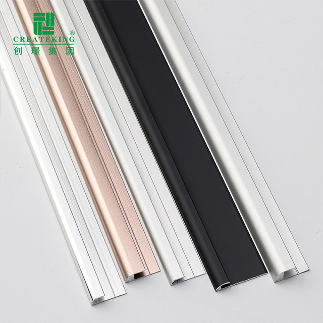 Jalur Kemasan Lantai Aluminium Aloi 8x4.5mm berbentuk C