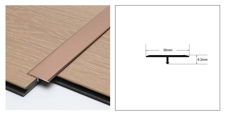 Jalur Peralihan Aluminium berbentuk T