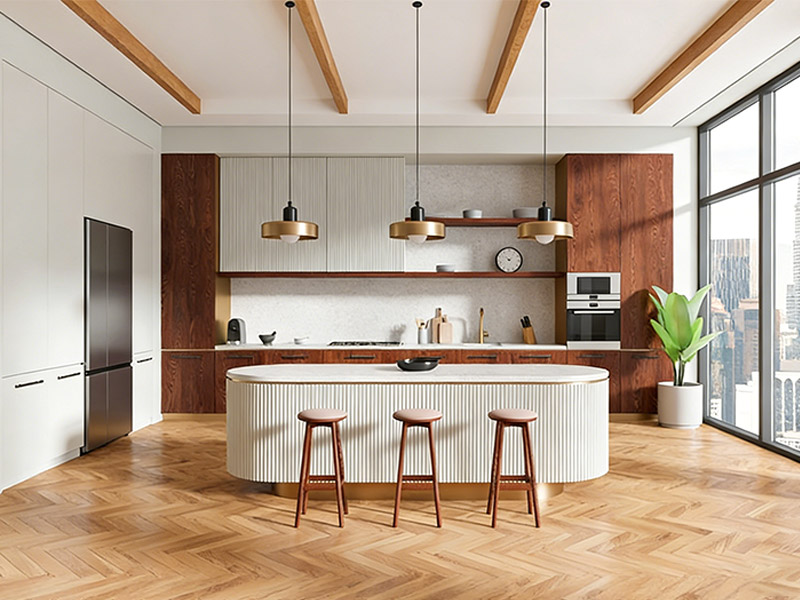 panel dinding WPC dapur