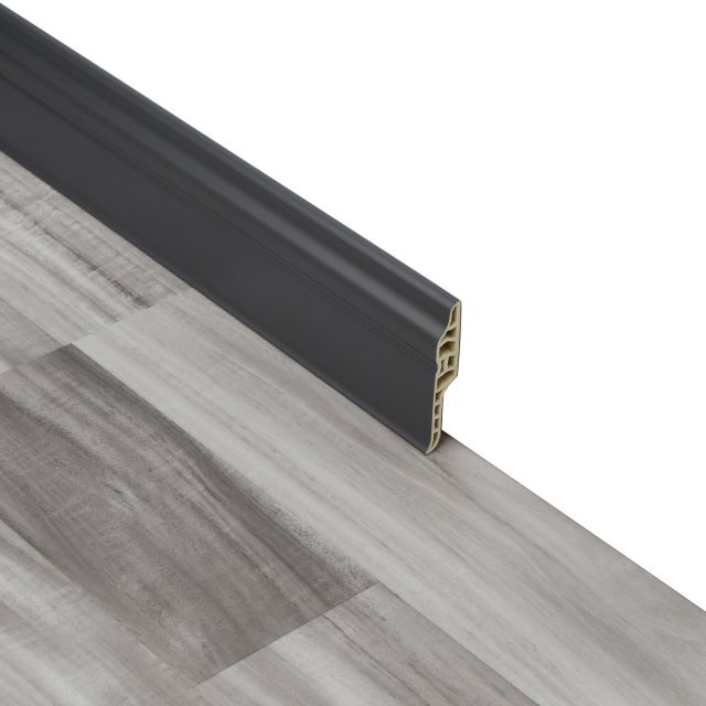 68mm permukaan bijirin kayu kalis air tinggi PVC lantai PVC papan skirting-SDF68
