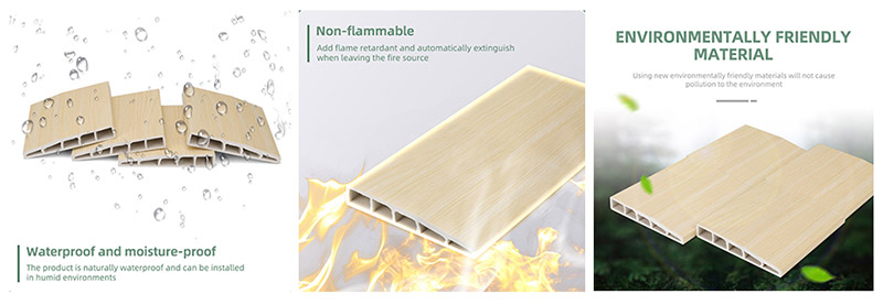 Papan Skirting PVC Chamfered 100*15mm