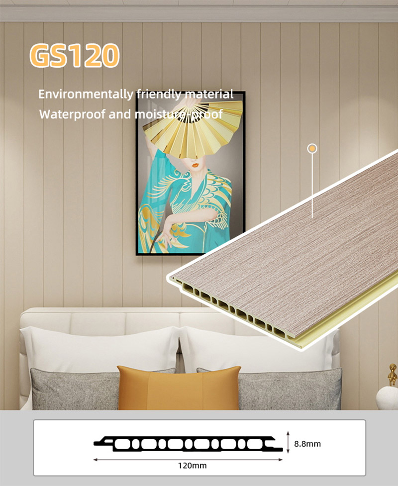 Panel Dinding Rata 130*8.8mm