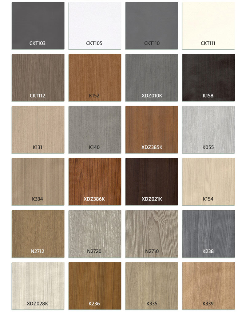 Pilihan warna papan skirt PVC
