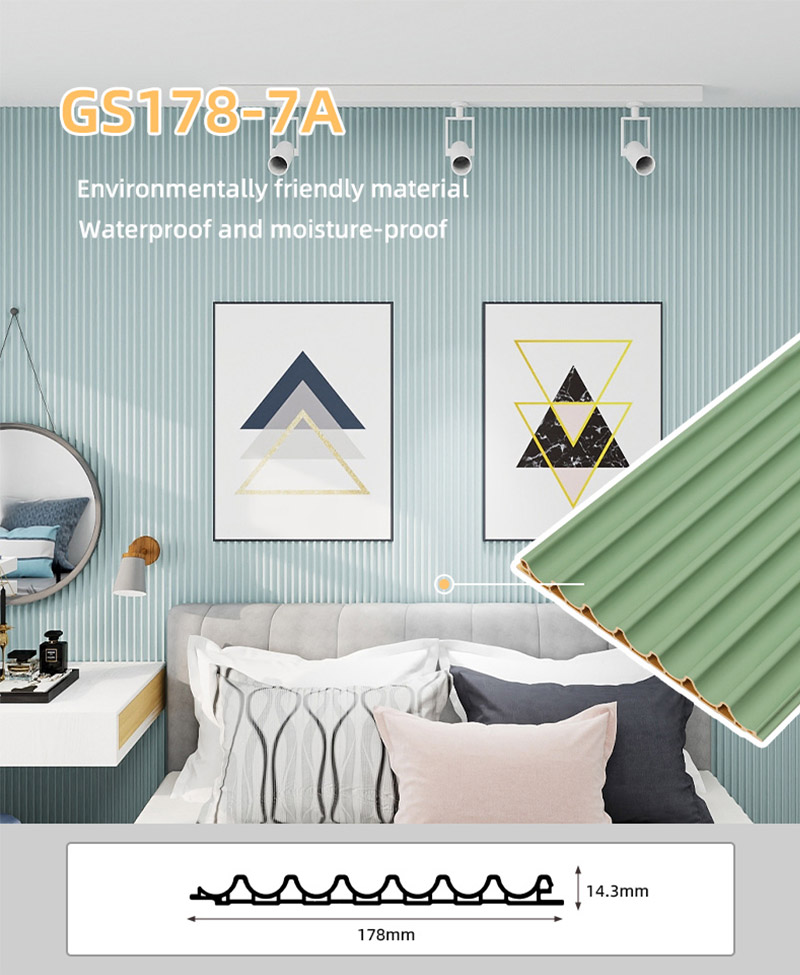 Panel Dinding Arka Dalaman PVC 178*14.3mm