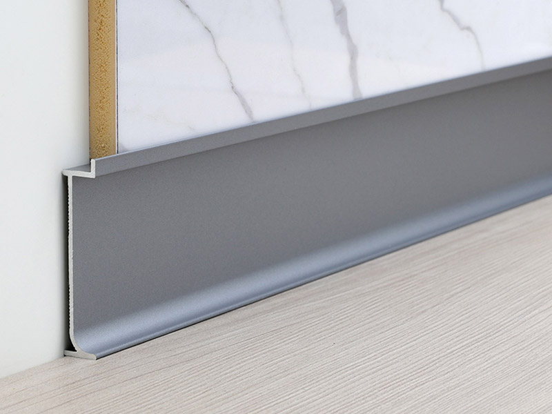 50**9.7mm Papan Skirting Aluminium Aloi