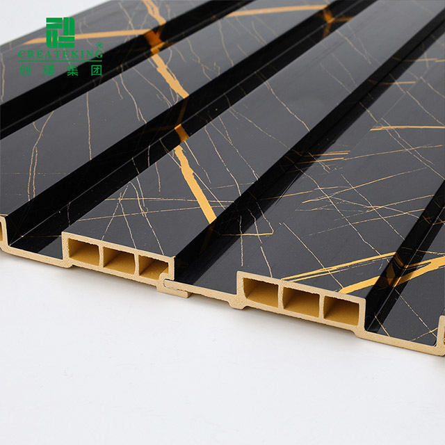 Panel Dinding Bergalur PVC Berongga 204*17mm