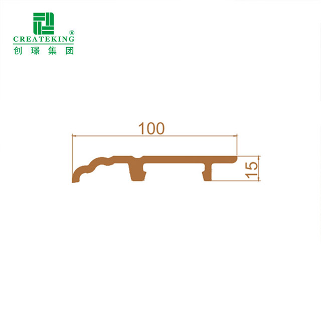 Papan Skirting Klip Pada PVC 100*15mm