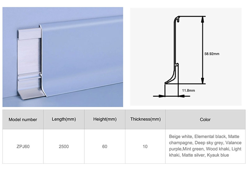 Skirting Lantai Aluminium