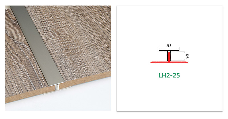 Jalur Peralihan pengacuan T aluminium