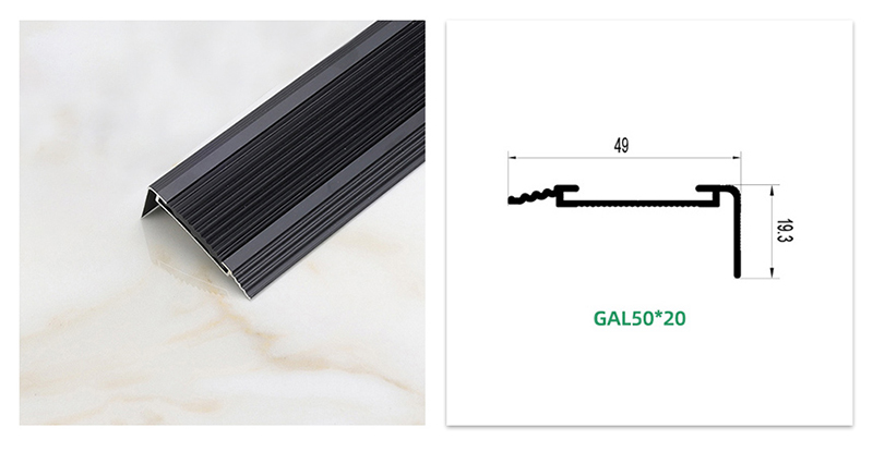 Kemasan Hidung Tepi Tangga Dengan Sisipan Getah
