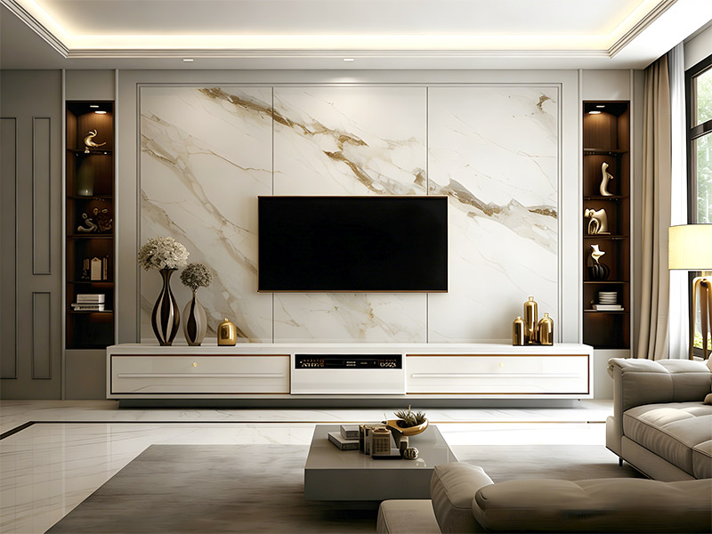 Pasang Panel Dinding Kristal Karbon