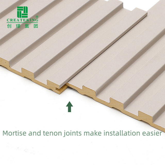 Panel Dinding Bergalur Pepejal PVC 130*7.8mm