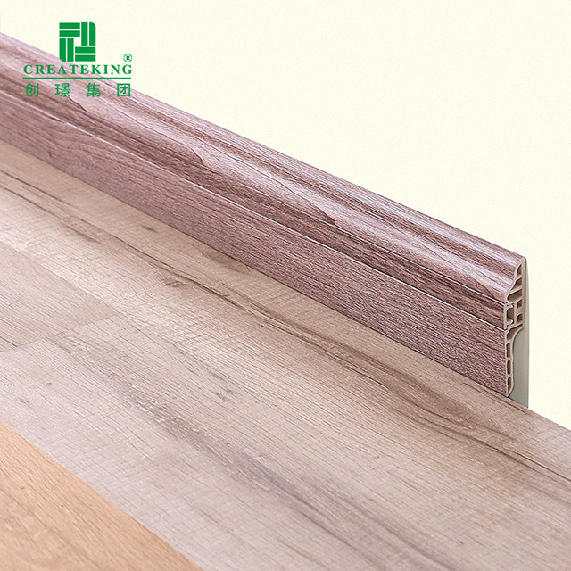 78*17mm PVC Lambs Lidah Kuku Tersembunyi Papan Skirting