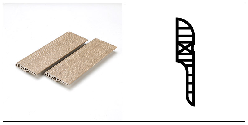 Papan Skirting Bulat Pensil PVC 70*15mm