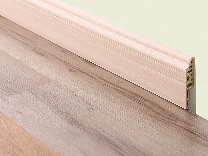 75*15mm PVC Lambs Lidah Kuku Tersembunyi Papan Skirting