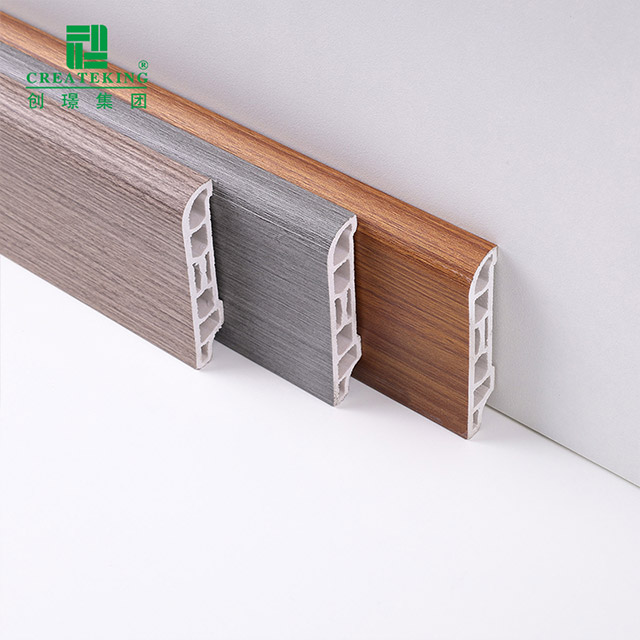 Papan Skirting PVC Bijian Kayu 60*15mm