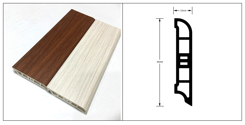 Papan Skirting Pensil SPC 60*12mm