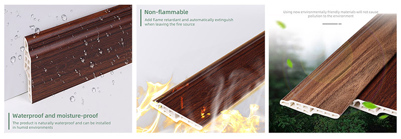 Papan Skirting SPC 70*16mm