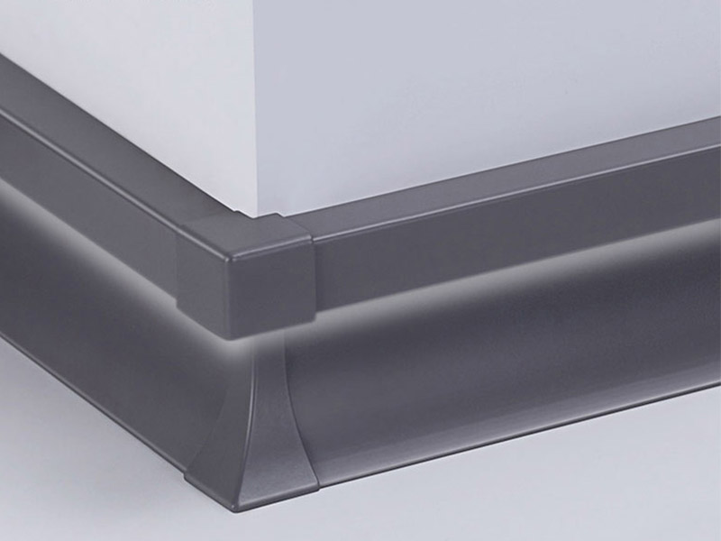 Papan Skirting Aluminium LED 80*9mm
