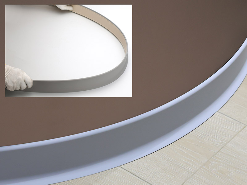 Papan Skirting PVC Fleksibel 70*13.5mm