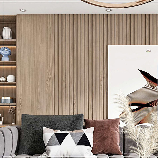 Panel Dinding Bergalur PVC Berongga 204*17mm