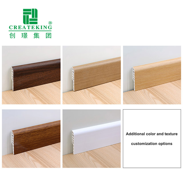 Papan Skirting Bullnose SPC 70*12mm