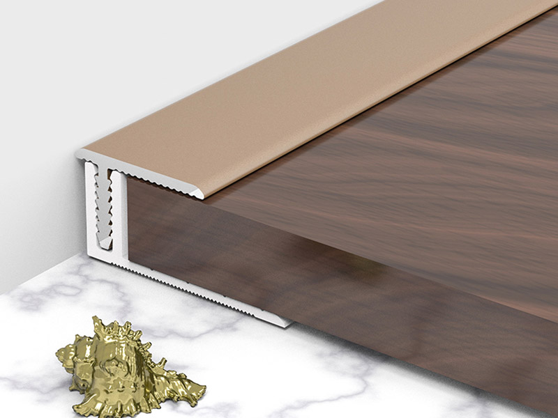 18*11.3mm Trim Tepi Lantai Aluminium Aloi Tunggal Berbentuk T