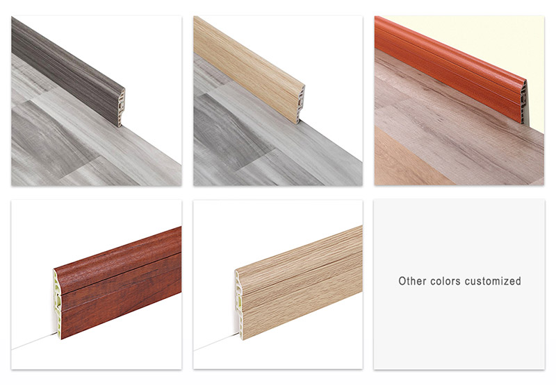 Garis Skirting Kuku Tersembunyi PVC 80*14mm