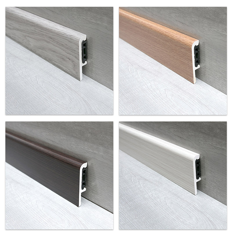 Papan Skirting Klip Pada PVC 75*15mm