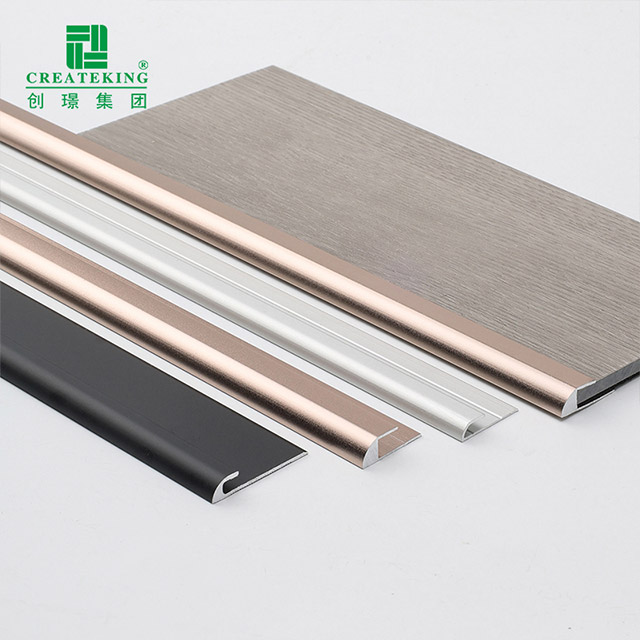 Jalur Kemasan Lantai Aluminium Aloi 8x4.5mm berbentuk C