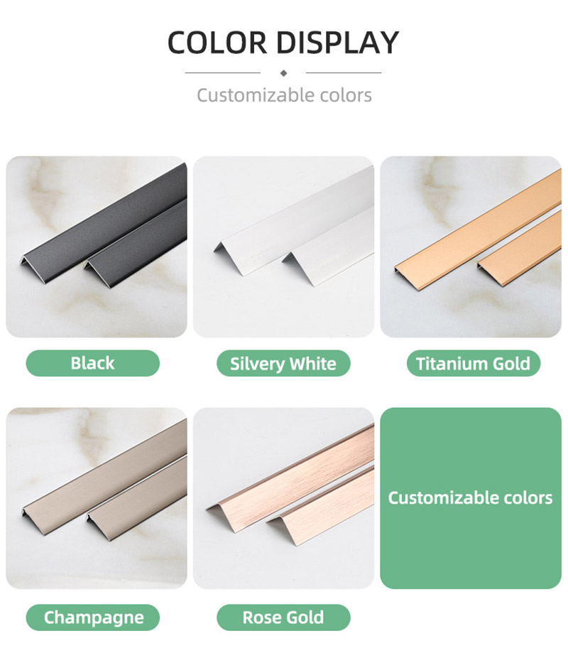 Banding Tepi Lantai Aluminium berbentuk L