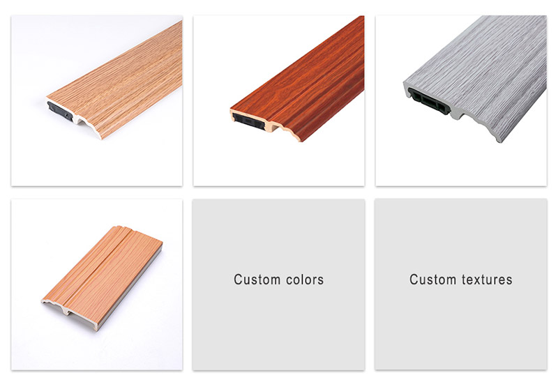 Papan Skirting Klip Pada PVC 85*16mm