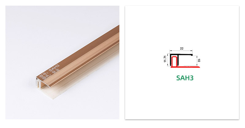 Profil Akhir Logam untuk Lantai Laminat