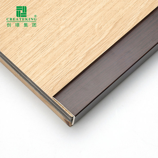 Jalur Tepi Lantai Kayu Pepejal 30*25mm PVC berbentuk L
