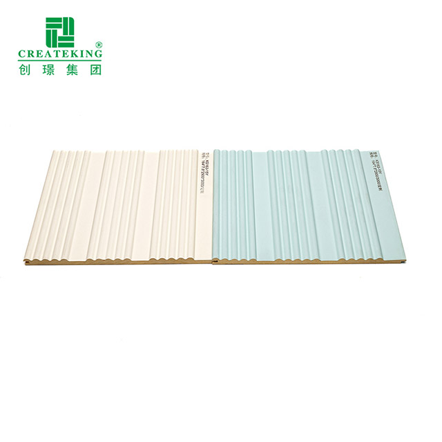 Panel Dinding Bergalur Pepejal 164*7.8mm Melengkung