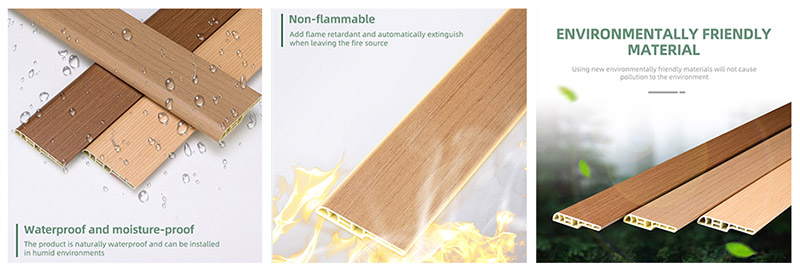 Papan Skirting Pensil PVC 70*12mm