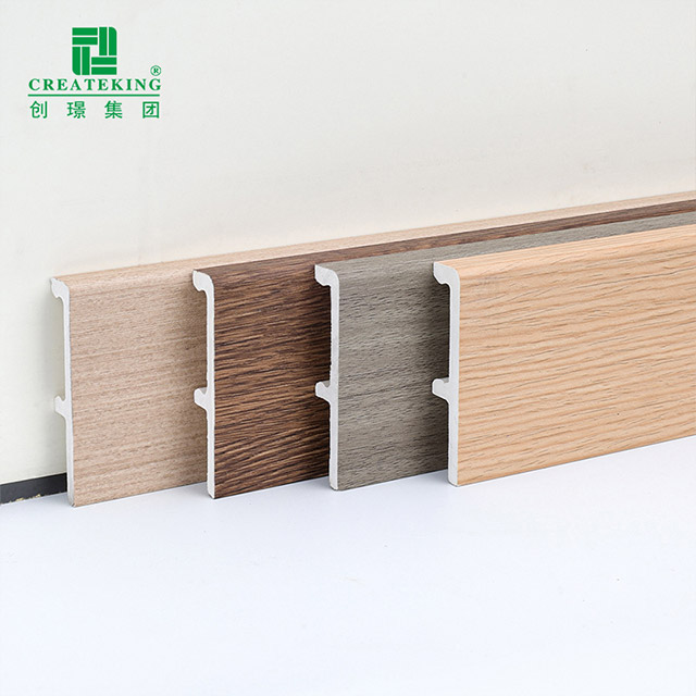 Papan Skirting Klip pada PVC 60*12mm