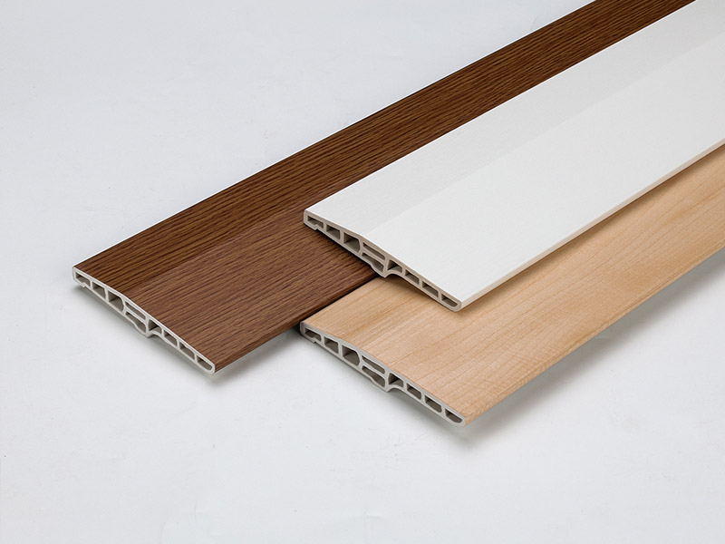Papan Skirting PVC Berongga 100*15mm Chamfered