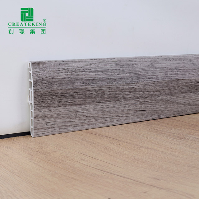 Papan Skirting PVC Berongga 100*15mm Chamfered