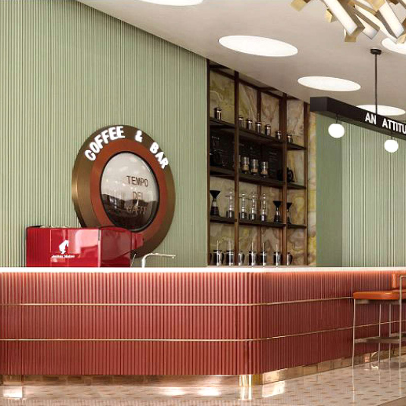 Panel Dinding WPC Reka Bentuk Separuh Bulatan 158*15mm