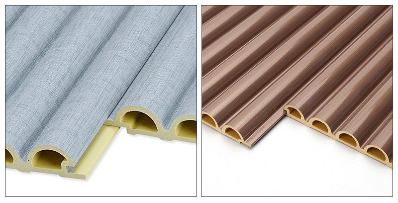 Panel Dinding WPC Reka Bentuk Separuh Bulatan 158*15mm