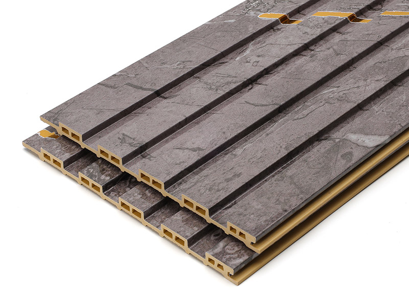 Panel Dinding Berongga Bergalur PVC Kalis Air 155*17mm