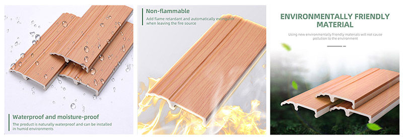 Papan Skirting Klip Pada PVC 85*16mm