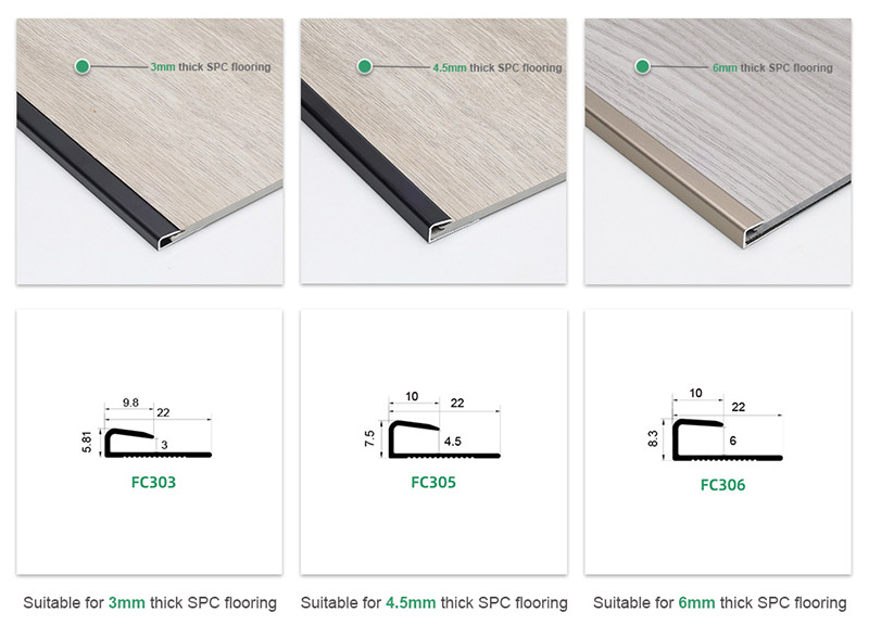 Jalur Peralihan Lantai Penutup Persegi Aluminium