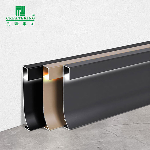 Papan Skirting Aluminium LED 80*9mm