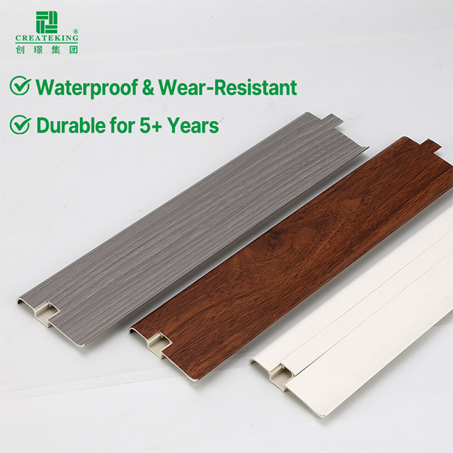 Skirting Lantai SPC 70*15mm dengan Aksesori
