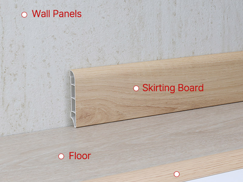 SPC Dinding Skirting 60*12mm