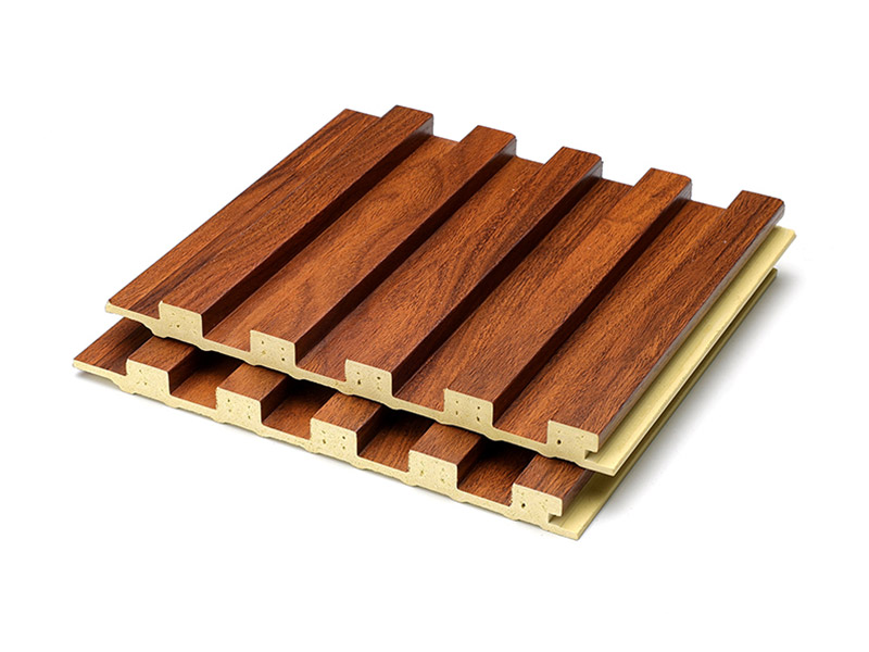 Panel dinding pepejal bergalur bijirin kayu 159*12mm
