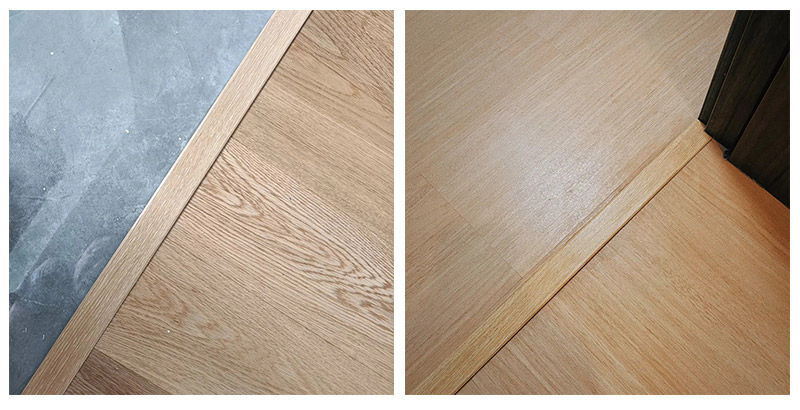 Jalur ambang pintu kelihatan kayu PVC 42*6.6mm